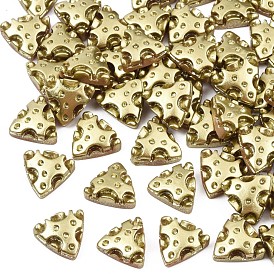 Spray Painted Opaque Resin Cabochons, Cheese