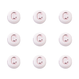 Покрытие акриловыми шариками, металла обвитые, cmешанные буквы, плоско-круглые