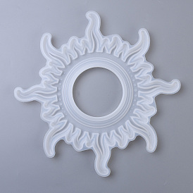 Sun Mirror Silicone Molds, for Wall Mirror Resin Casting Molds, UV Resin & Epoxy Resin Crafts Making