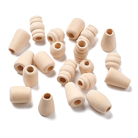 Maple Wood Beads, Cone/Column/Round