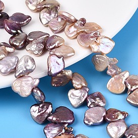 Натуральный жемчуг в стиле барокко кеши, зарождающаяся жемчужина, сердце, Топ пробуренной