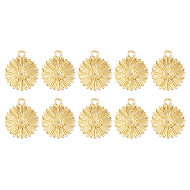 10 латунные подвески шт., прелести маргаритки