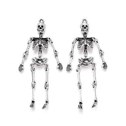 Тибетский сплав стиля большие кулоны, череп прелести