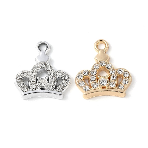 Сплава кристалла горный хрусталь подвески, стойки покрытие, без кадмия, без никеля и без свинца, корона