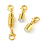 Brass Magnetic Clasps, with Double Lobster Claw Clasps, Column