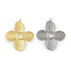 304 подвески из нержавеющей стали, цветочный шарм