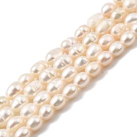 Нити из натурального культивированного пресноводного жемчуга, рис