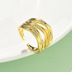 Латунь регулируемые манжеты кольца, без кадмия, без никеля и без свинца, для унисекс