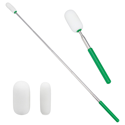 Телескопическая губчатая щетка, Щетка для мытья бутылок с водой с 201 АБС-пластиком и длинной ручкой из нержавеющей стали