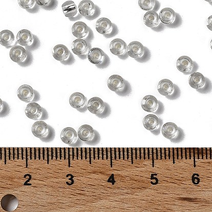 Glass Seed Beads, Silver Lined, Round Hole, Round