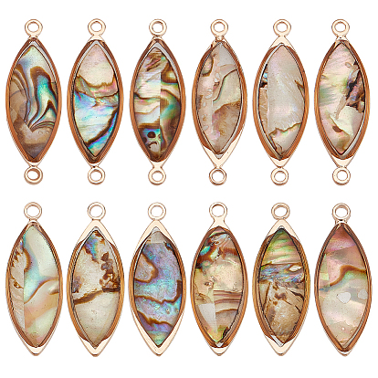 Набор для поиска поделок для изготовления ювелирных изделий, в том числе шарм и подвески с соединителем в виде ракушки из натуральной черной губы, с латунной фурнитурой , лошадиный глаз 