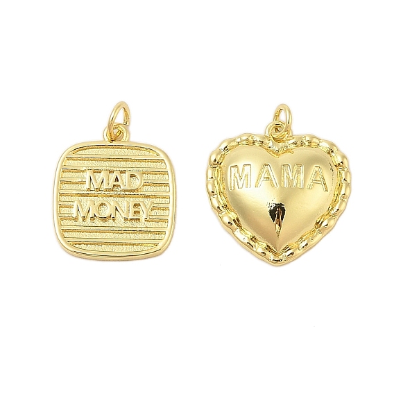 Настоящие 18k позолоченные латунные подвески для стойки, долговечный, без свинца и без кадмия