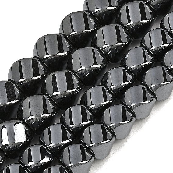 Synthetic Non-magnetic Hematite Beads Strands, Twist, Grade 5A
