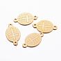 Ion Plating(IP) 304 Stainless Steel Links/Connectors, Oval with Cross