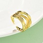 Латунь регулируемые манжеты кольца, без кадмия, без никеля и без свинца, для унисекс