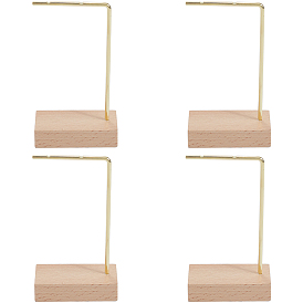 Деревянные с железными серьгами