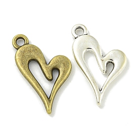 Tibetan Style Alloy Pendants, Lead Free & Cadmium Free, Heart