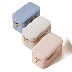 Imitation Leather Jewelry Boxes, Jewelry Storage Supplies, Rectangle