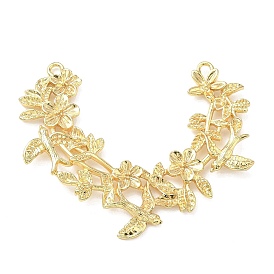 Пружинные латунные С-образные подвески, подвески в виде птичек на ветке цветка