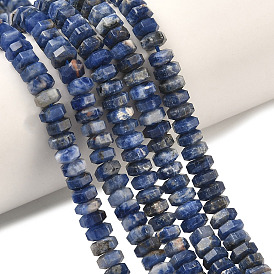 Природный содалит бисер нитей, шестиугольные бусины хейши