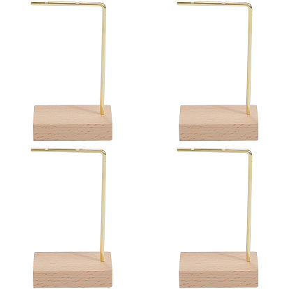 Деревянные с железными серьгами