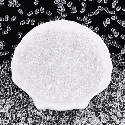 Прозрачные акриловые бусины, арахис