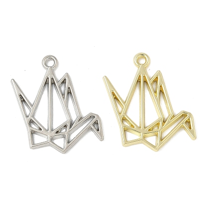 Подвесные подвески из сплава, форма бумажного журавлика, для diy уф смолы, эпоксидная смола, Прессованные цветочные украшения, стойки покрытие