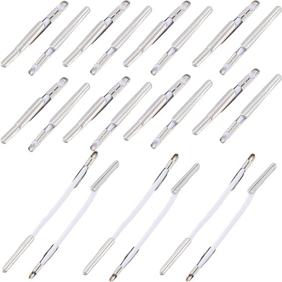 200шт 2 стили эластичный колючий шнур, фурнитура из нержавеющей стали , для фиксации пальцевого кольца