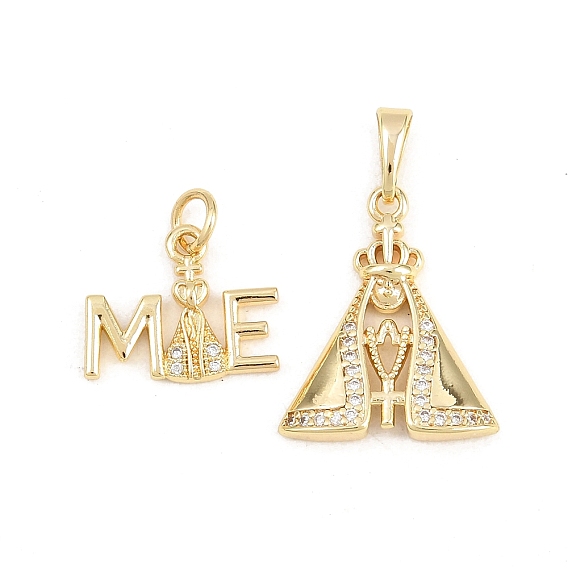 Латунные микро проложить кубического циркония подвески, долговечный, стойки покрытие, без свинца и без кадмия, прозрачные