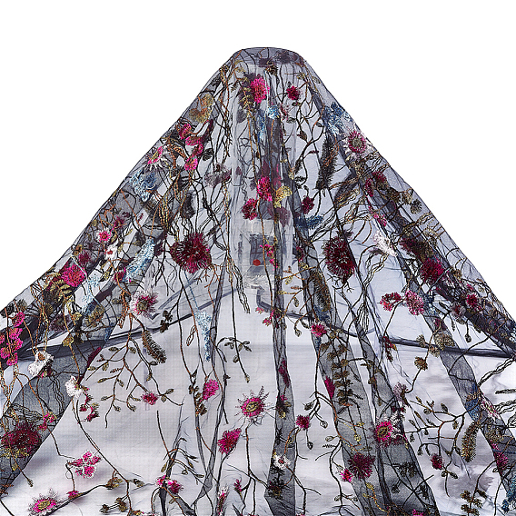 3 ярдов полиэстерового кружевного полотна с цветочным узором, аксессуары