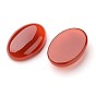 Grade A Natural Red Agate Oval Cabochons, Dyed