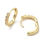 Серьги-кольца Huggie из латуни с микропаве из кубического циркония, кольцо