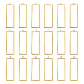 20 латунные подвески шт., полый, прямоугольный шарм