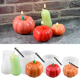 Halloween Pumpkin DIY Candle Silicone Molds, for Candle Making