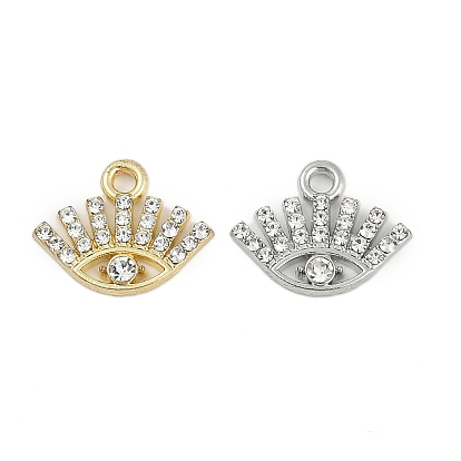 Подвески из сплава с микропаве из стразов, Форма глаз