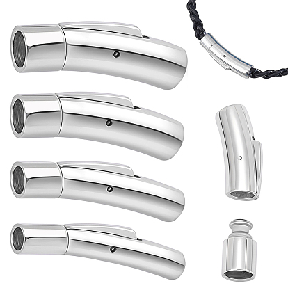 8 шт. 4 стили 316 хирургическая нержавеющая сталь и 304 штыковые застежки из нержавеющей стали, колонка