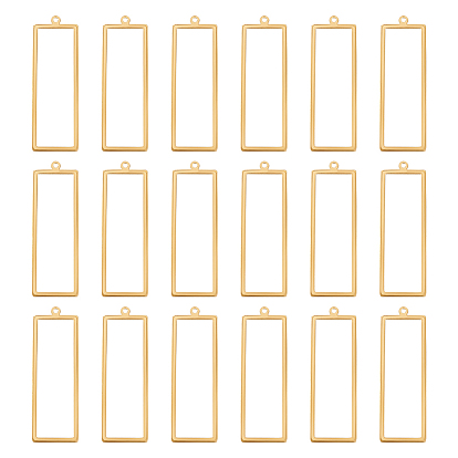 20 латунные подвески шт., полый, прямоугольный шарм