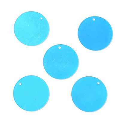 Transparent Acrylic Pendants, with Glitter Powder, Star