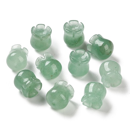 Perles naturelles aventurine, muguet