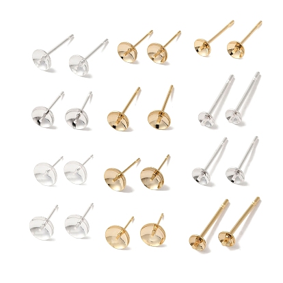 Поиск серег-гвоздиков из латуни, без свинца и без кадмия, круглые