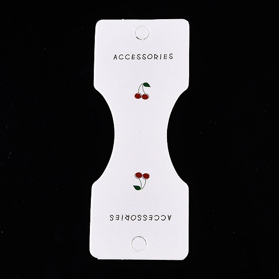 Складные бумажные карточки для демонстрации украшений с узором вишни для ожерелий, Браслеты, связи волос