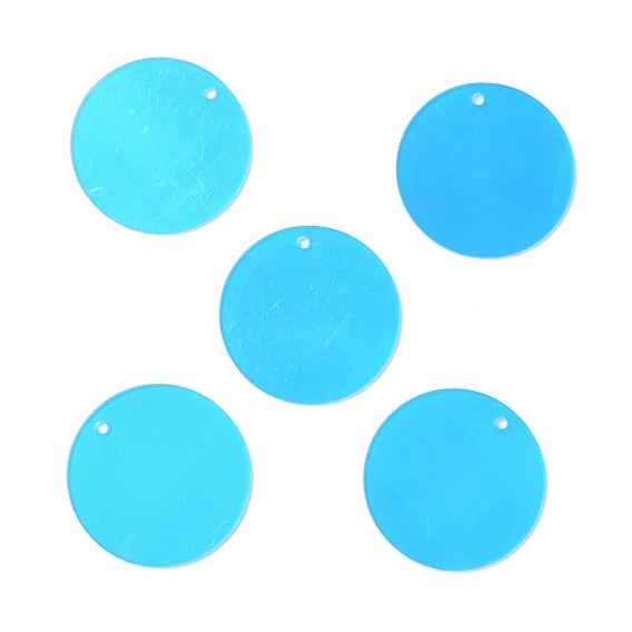 Transparent Acrylic Pendants, with Glitter Powder, Star