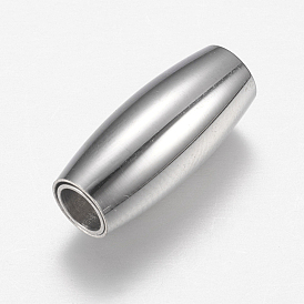 304 fermoirs magnétiques en acier inoxydable avec extrémités à coller, ovale