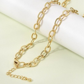 Латунная фактурная цепочка с плетением из проволоки и ожерельем из звеньев, напоминающих кожу., стойки покрытие, долговечный, без кадмия и без свинца