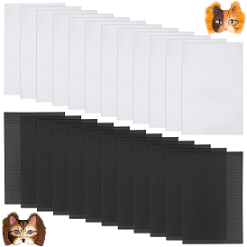 24 шт. 2 цветные листы из ПВХ-сетки, для вышивания, изготовление акриловой пряжи, трикотажные и вязаные проекты