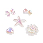 UV Plating Acrylic Cabochons, Iridescent