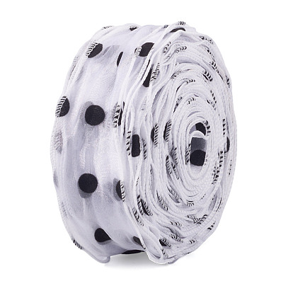 20м полиэстеровых лент, узор в горошек, для аксессуаров для одежды