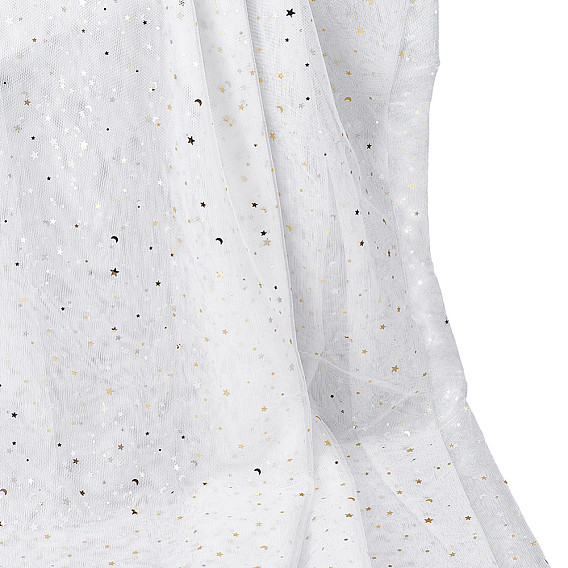 5 ярдов сетчатой полиэстерной ткани "звезда луна", для украшения костюмов