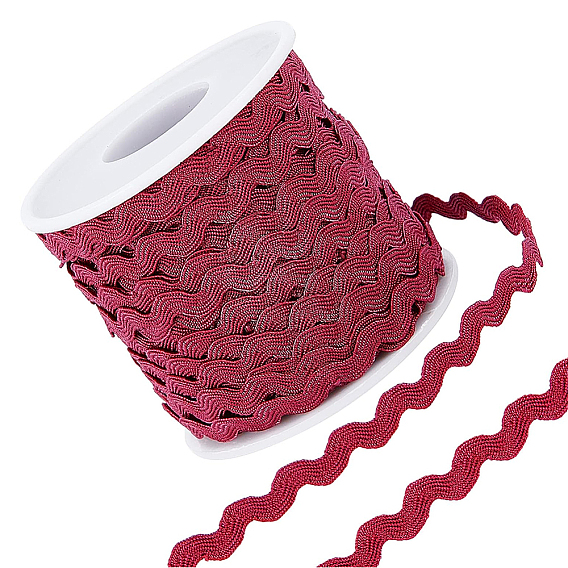 Wave Bending Fringe Trim, with Plastic Empty Spools, for Cloth Dress DIY Making Decorate