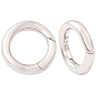 2 шт. 925 пружинные затворные кольца из стерлинговой стали, круглое кольцо со штампом 925